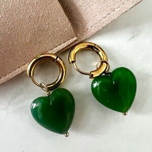 Azeria Charlie Heart hoop Earrings
